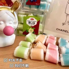 Sugar Substitute Fruit C Roll Multi-flavored Soft Candy 160g Boxed Blueberry Peach Flavor Famous Snack Children's Biscuit