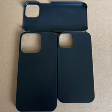 适用新款iPhone苹果13黑色磨砂PC手机壳13Pro保护套喷油电镀素材