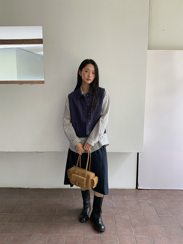苏奈 韩系格子衬衫外套2025秋季新款设计感衬衣小众上衣tableblue|undefined