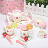 Children's kitchenware, lemon toy, white afternoon tea, realistic family tea set, Birthday gift