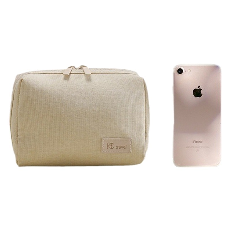 Material de Protección Ambiental renovable bolsa de cosméticos embrague de viaje portátil de gran capacidad bolsa de almacenamiento de cosméticos de viaje transfronterizo