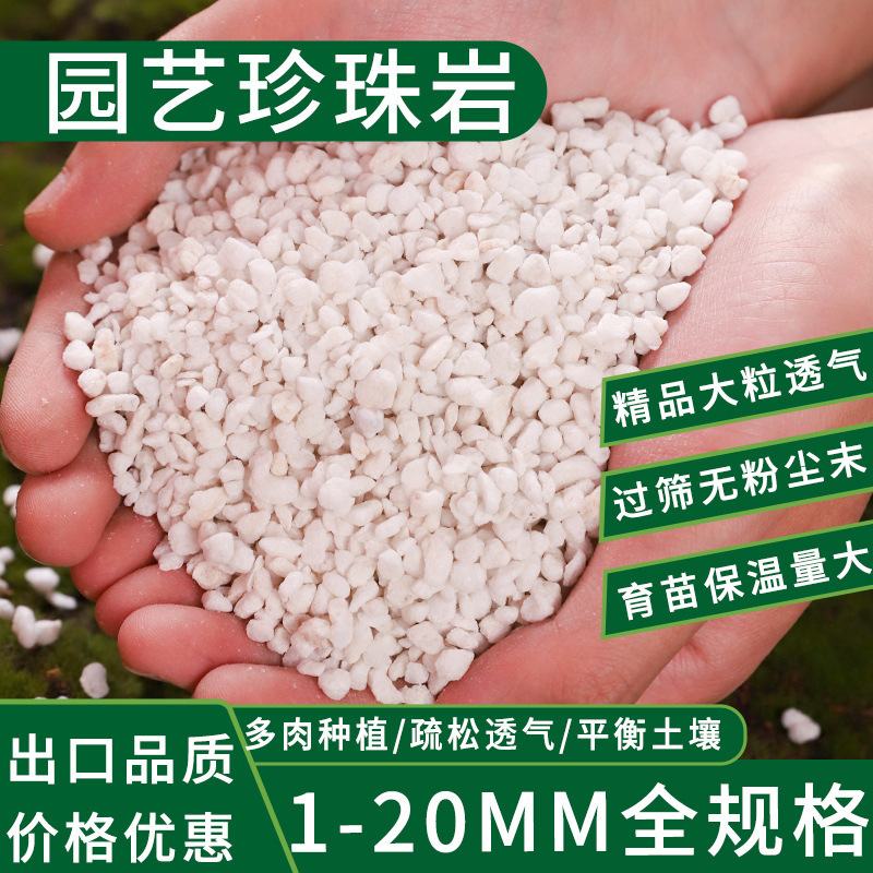 Pearl Rock Dust-Free Large Particles for Growing Flowers and Vegetables General Nutrition Succulent Soil Mixing Planting Expansion Insulation Hard Paving