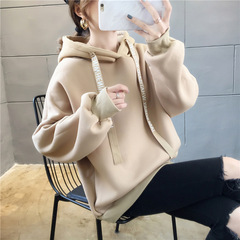 2025抗起球ins卫衣女秋冬季韩版潮宽松学院风闺蜜装加绒加厚上衣