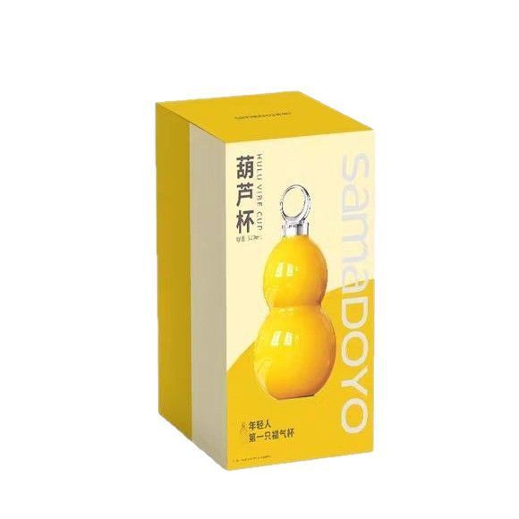 尚明ヒョウタン保温カップ水筒ストロー付き大容量高颜値国潮随行外付け携帯ステンレスカップ|undefined