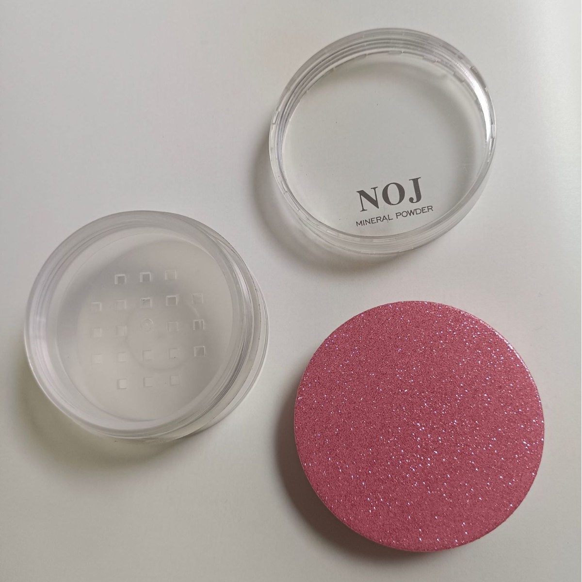 厂家直散粉盒子透明色闪粉壳空盒化妆品包装 现货批发15g可