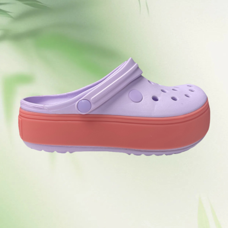 Carobane nuevo arco iris de verano anti-deslizante de fondo suave zapatillas de playa transpirables