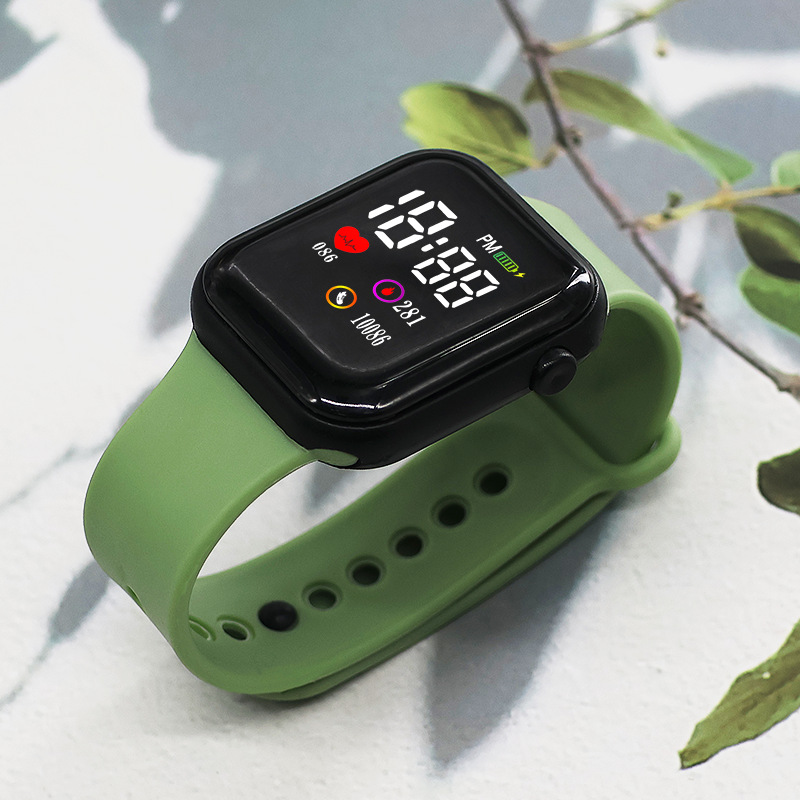 Nuevo 10086 Love Cube Pareja Reloj deportivo LED Reloj electrónico para estudiantes