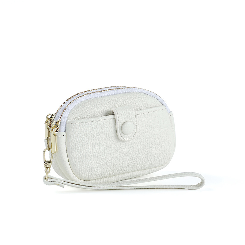 Nuevo mini bolso de cambio para mujeres de gran capacidad doble cremallera bolsa multifuncional bolsa pequeña bolsa de mano al por mayor