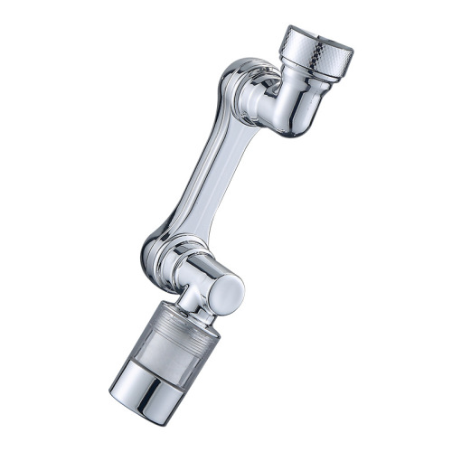 Faucet mechanical arm filter upgraded anti-splash head 1080-degree rotating water nozzle for washing and rotating extended aerator