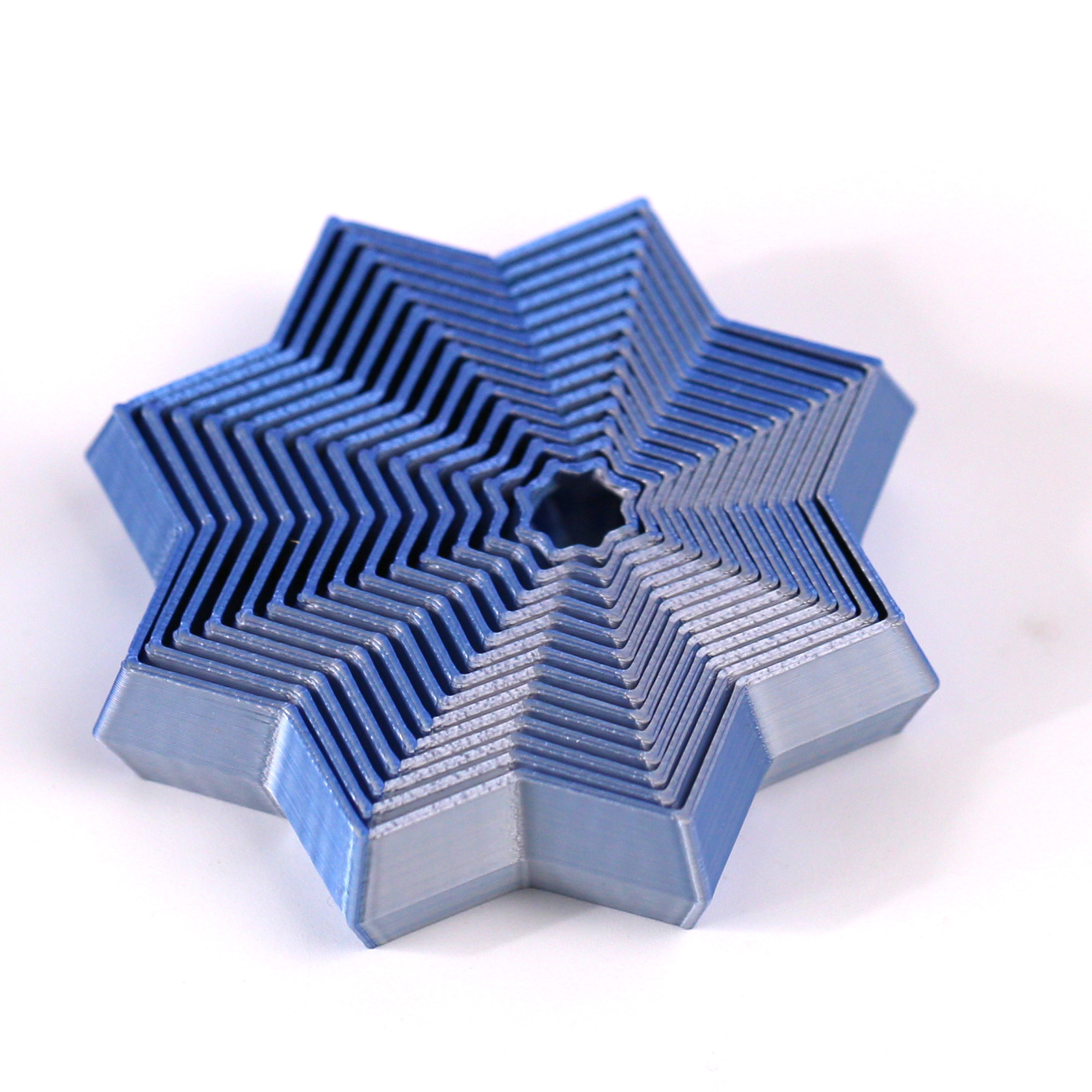 Transfronterizos en forma de flor torre de rábanos impresa en 3D juguetes apilados Puzzle Puzzle