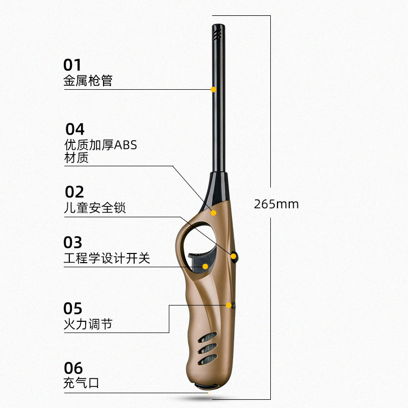 キッチンガスストーブ点火銃拡張ライター直火点火銃キャンドルバーベキュー点火器スポット卸売|undefined