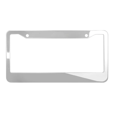License plate holder/license plate holder — process LOGO - round-hole-stainless-steel-mirror