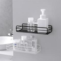 Bathroom Shelf without Drilling, Sanitary Room Storage Rack, Rectangular Iron Wire Multifunctional Wall-mounted Kitchen Washing and Toiletries