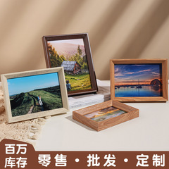 中国式フォトフレーム卸売り置き台掛け壁6インチ7インチ8インチ10インチa 4額縁木造