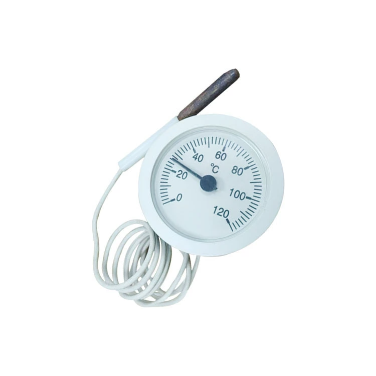Поставка капиллярного термометра, термометра давления с проволочным пластиковым корпусом, осевого WY-52 0 ~ 120 ° Прямые продажи с фабрики C