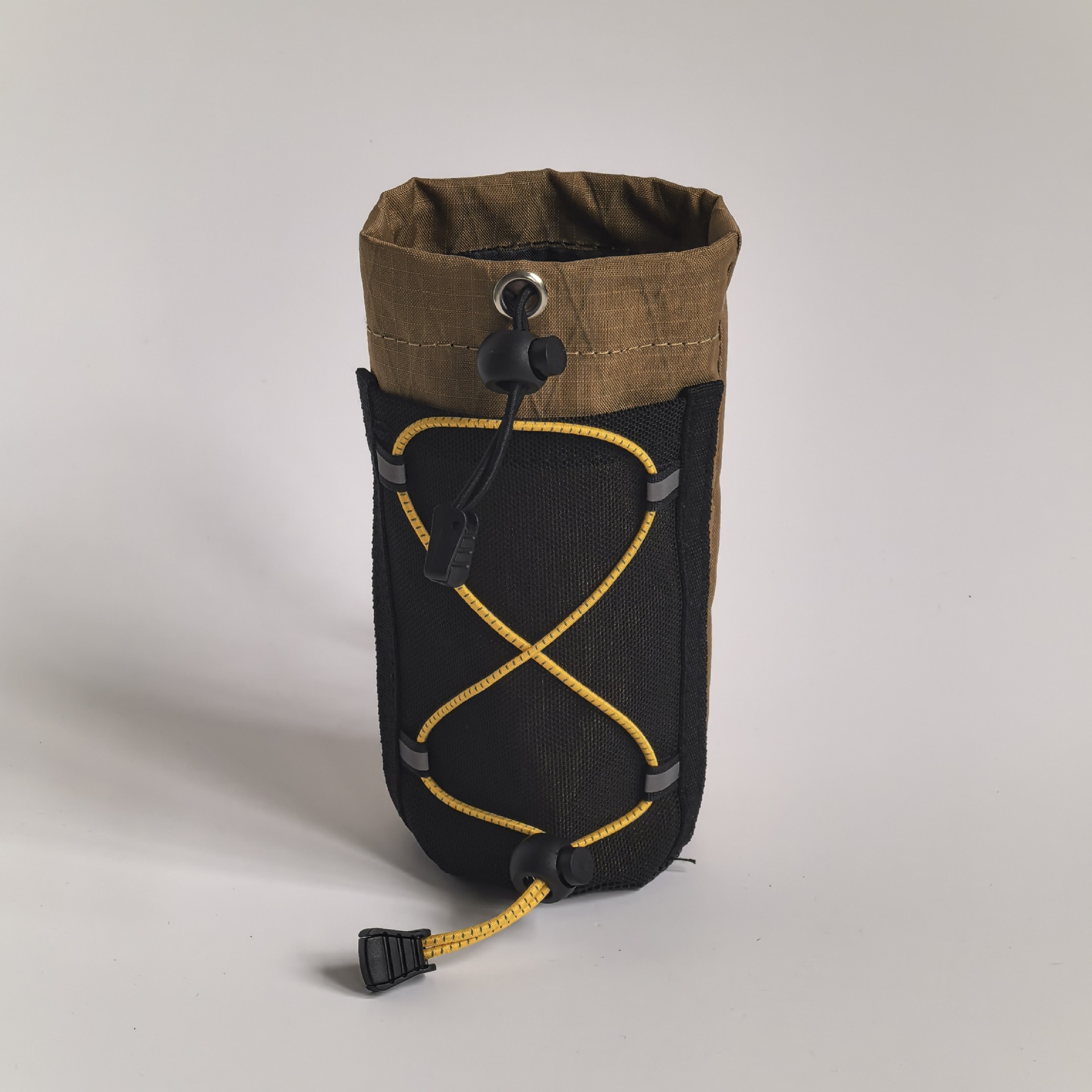 X-pac water bottle bag-brown (yellow rope)