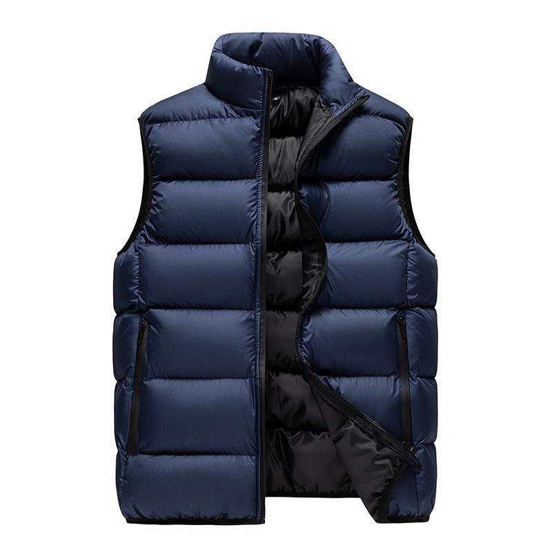 Chaleco masculino otoño y invierno nuevo caballo de algodón plumón clip hombre deportivo de ocio hombro grueso abrigo cálido ropa de hombre transfronteriza