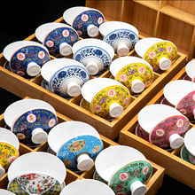 A5密胺盖碗茶盅九宫格特色拼盘网红同款火锅店专用创意仿瓷餐具