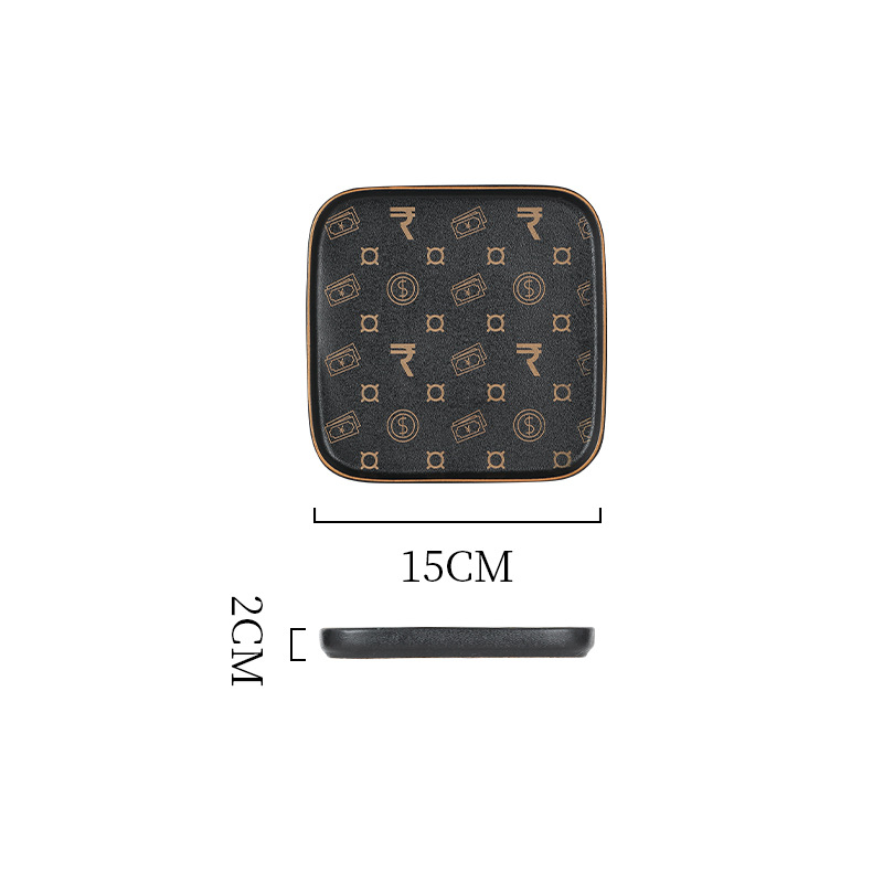 6-inch square plate-Type A