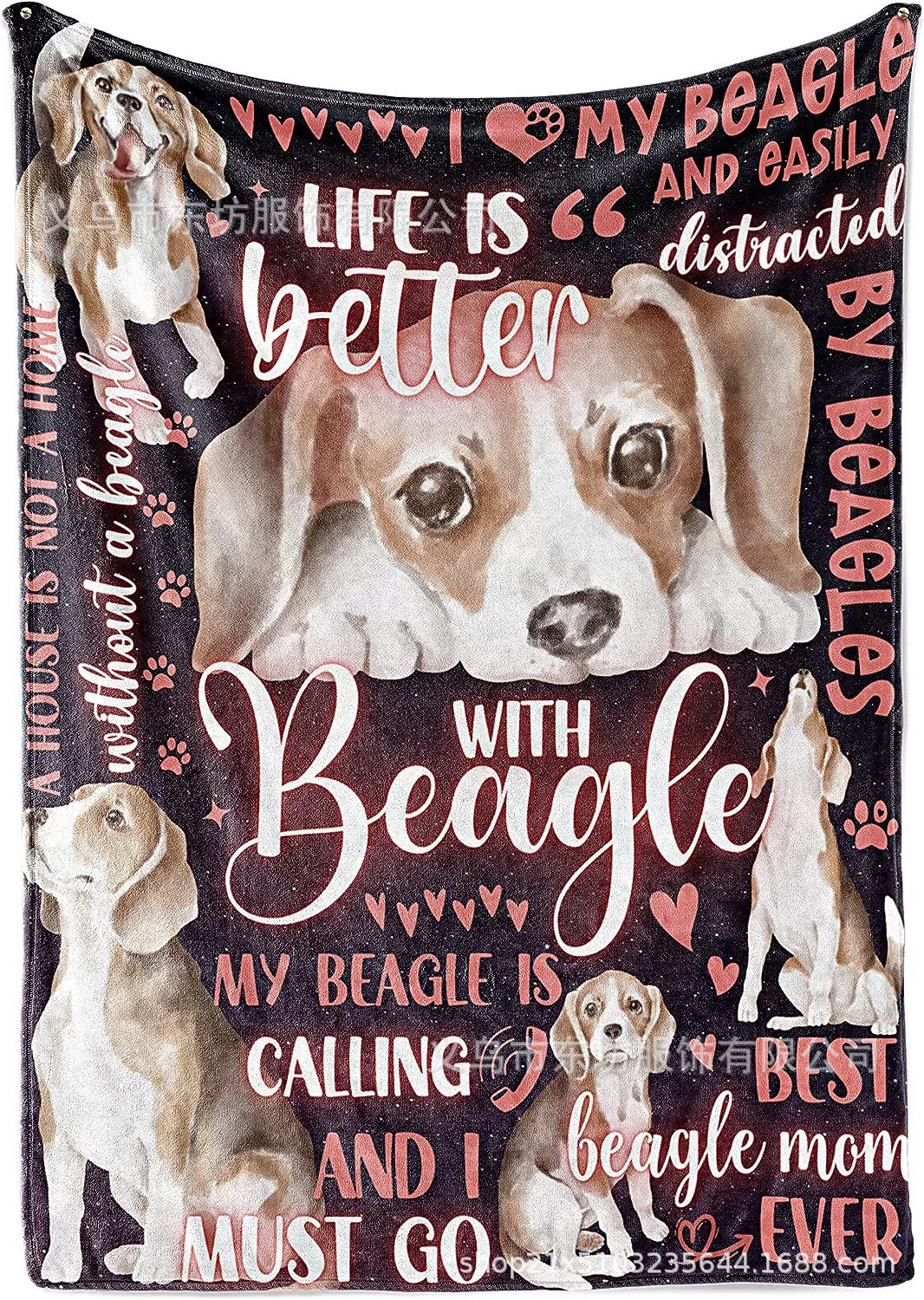 Фланелевое одеяло для Mother Beagle, лучшее фланелевое одеяло в подарок для матери собаки