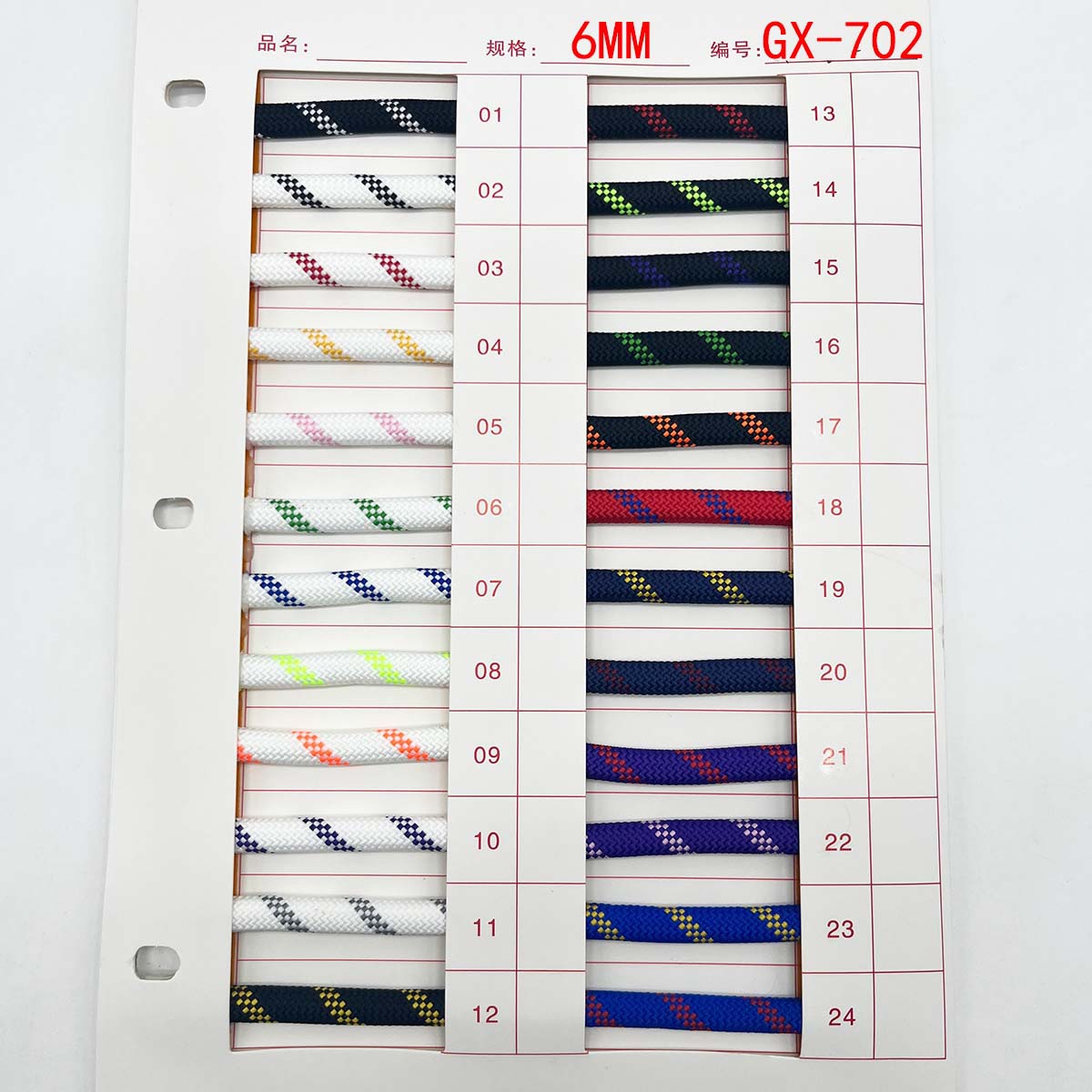 6 / 8 / 10mm poliéster de color core trenzado teléfono móvil camisa redonda cuerda de color intercalada cuerda de bolsa de mano
