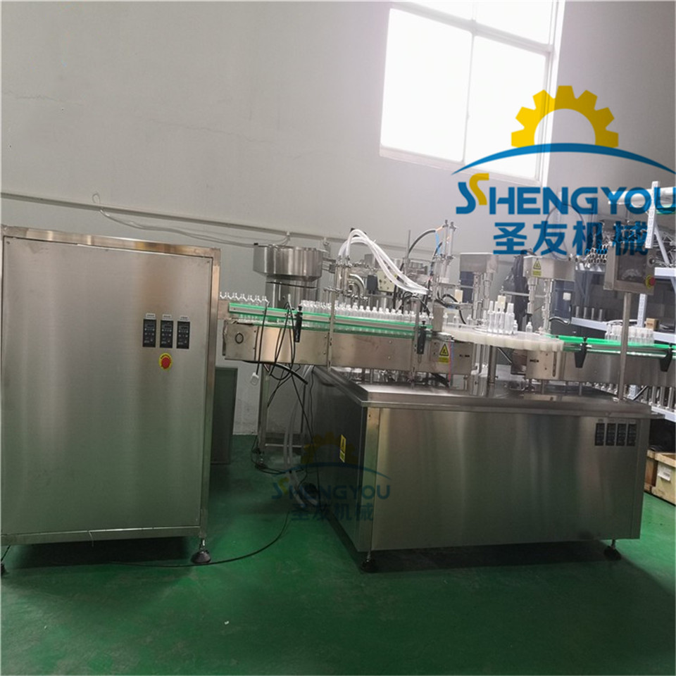全自动喷雾剂灌装贴标机 食用喷雾剂自动灌装机 润滑喷雾剂灌装机