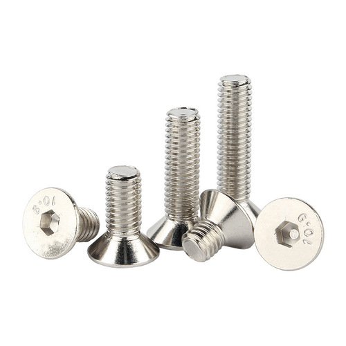 10.9 grade nickel plated countersunk head hexagon socket screws wholesale high strength flat head bolts flat cup screws M2M4M6M8