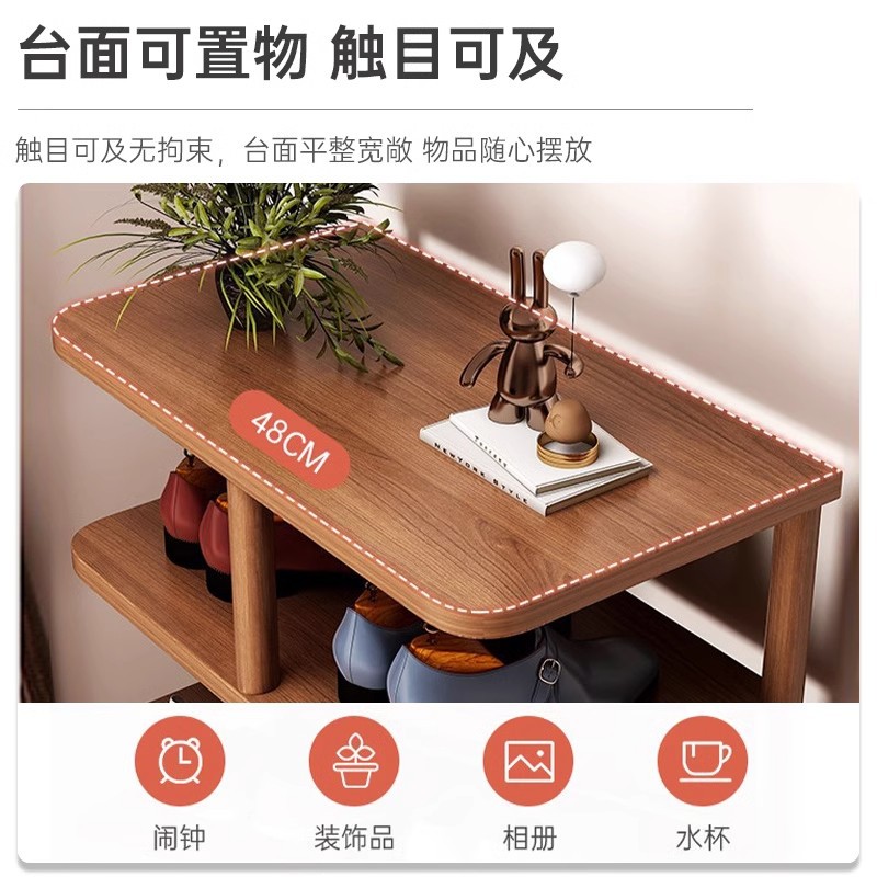 Estante de zapatos nuevo tipo de puerta doméstica estante de almacenamiento simple multicapa para alquiler de viviendas de almacenamiento interior artefacto pequeño armario de zapatos estrecho