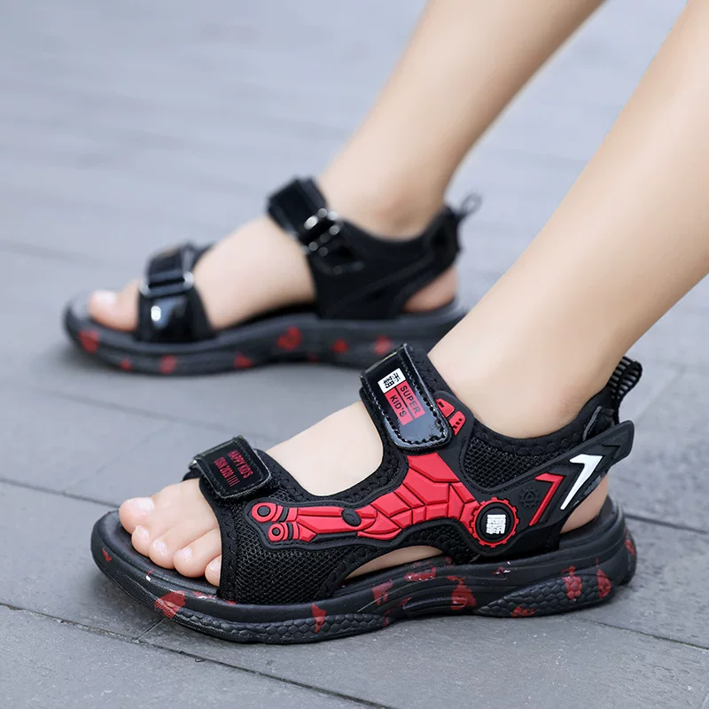 Summer sandals for boys, children's non-slip beach footwear, for teenagers, soft sole