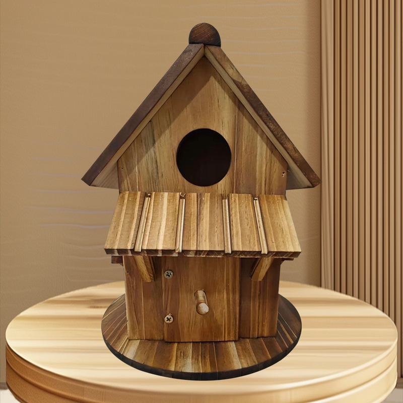 木製の鳥の巣/餌箱/鳥小屋 屋外鳥かご 木製棚 木製越境/無垢材鳥の巣 庭園用|undefined