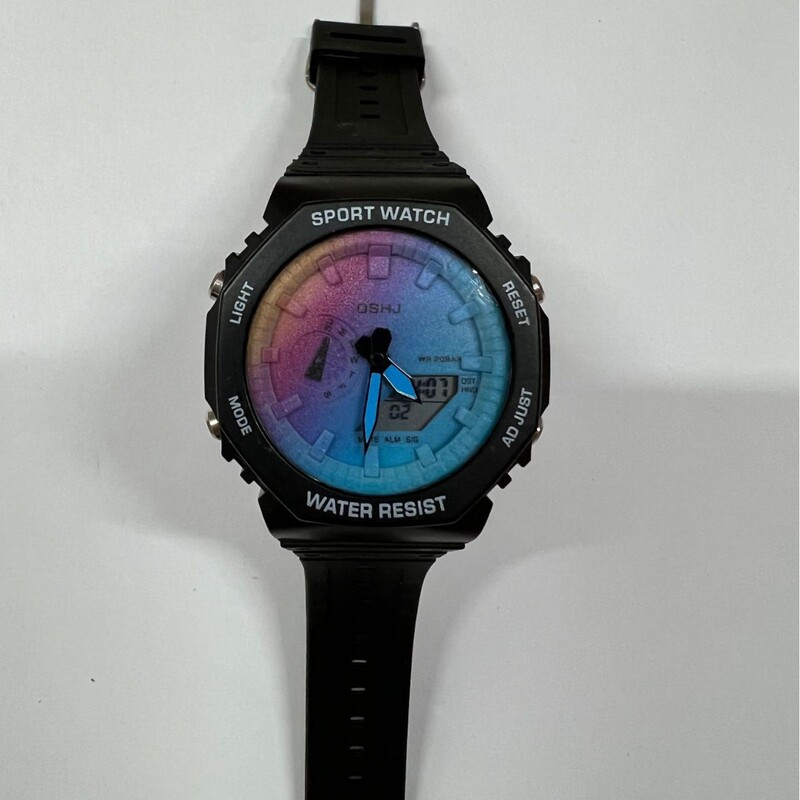 New Style, Fashionable, Multifunctional, Unisex, for All Ages, Electronic, Dual Movement, Quartz, Sports Watch