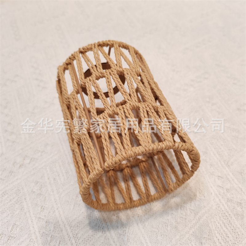 Decoración de la casa accesorios de lámpara de lámpara de mesa lámpara de escritorio universal E27 cuerda de papel trenzada cuerda de lámpara de mano