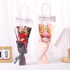Women's Day gifts for employees kindergarten birthday finished bouquets of baby's breath dried flowers rose gifts wholesale