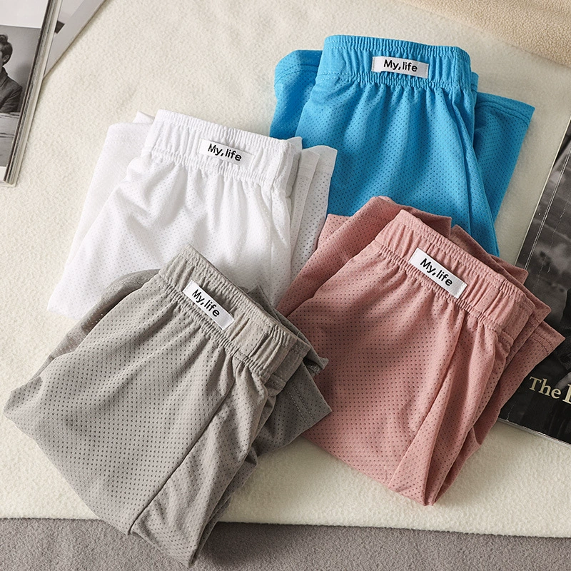 Silk pants, breathable trousers, shorts