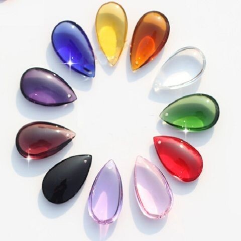 Crystal Jewelry Accessories Smooth Glass Water Drop Pendant Decoration Project White Crystal Amethyst Pink Crystal Crystal Jewelry Accessories Smooth Glass Water Drop Pendant Decoration Project White Crystal Amethyst Pink Crystal