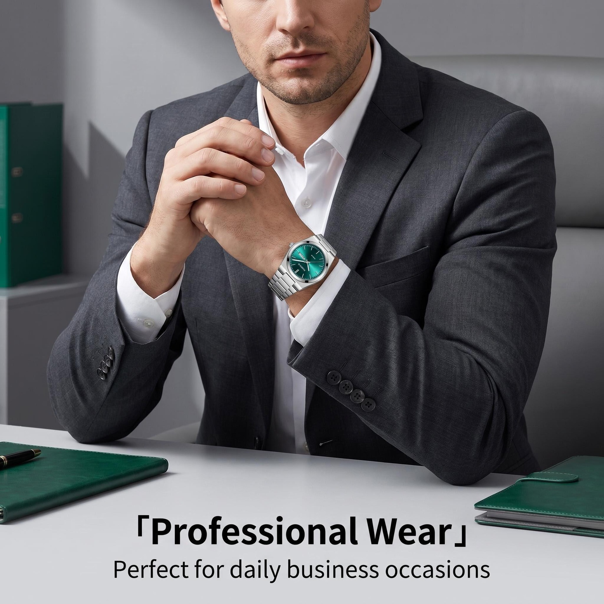 Neue Modell Uhr Exportschlager wasserdicht Nachtsicht Kalender Herrenarmbanduhr Business Edelstahl hochwertig trendige Quarz-Armbanduhr