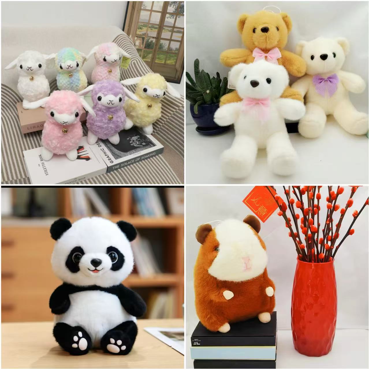 Nuevo juguete de peluche de ocho pulgadas de 25 cm de flujo, muñeca de agarre, evento de lanzamiento de boda, muñeca de regalo al por mayor