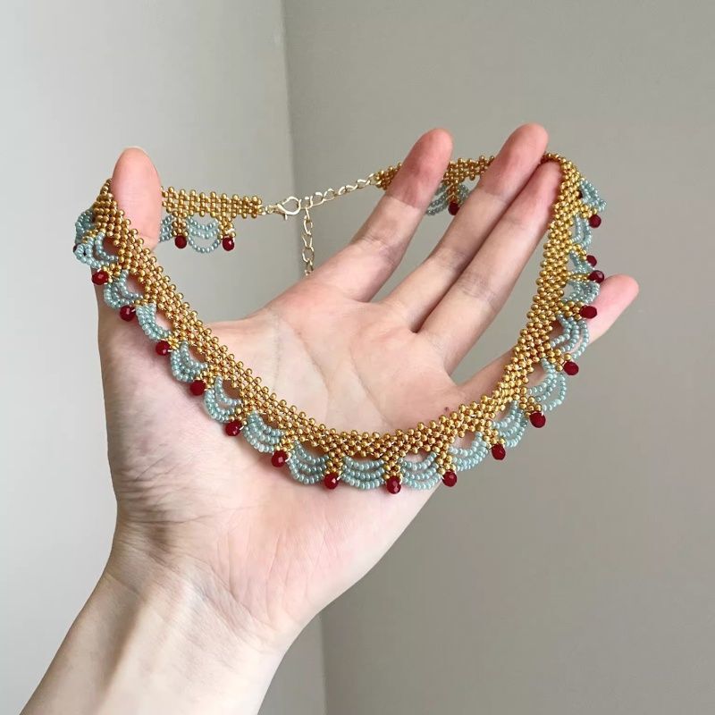 Vintage New Chinese Style Retro Choker Necklace for Women 2025 New Lace Clavicle Chain