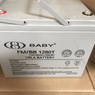 鸿贝蓄电池FM/BB1280T 12V80AH消防照明 UPS电源配套 机房EPS配套