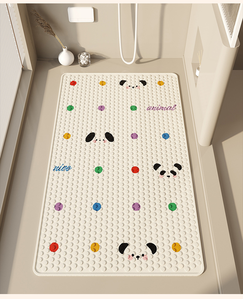 Bathroom Non-Slip Mat, Simple Household Shower Mat, Children's Bath Mat, Special for Water Play, Anti-Fall Bathroom Mat