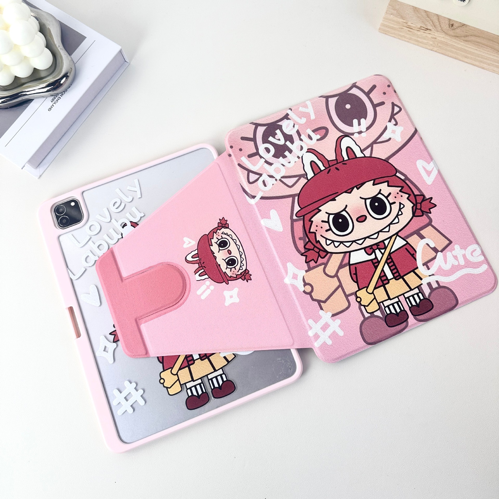 [스탠딩핑크 카부] 핑크-720°회전/아크릴 굽힘 방지