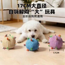 狗狗发声宠物训练软球抛掷响铃小猫狗叼绳球爆款耐咬磨牙自嗨解闷
