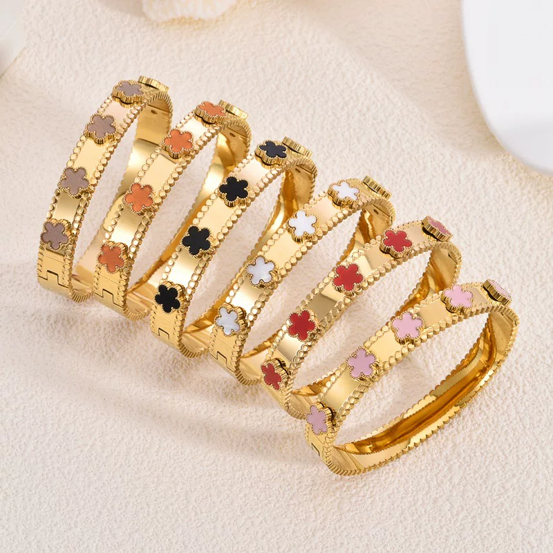 ("Cross-border trading"), trend waterproof universal bracelet stainless steel, 18 carat