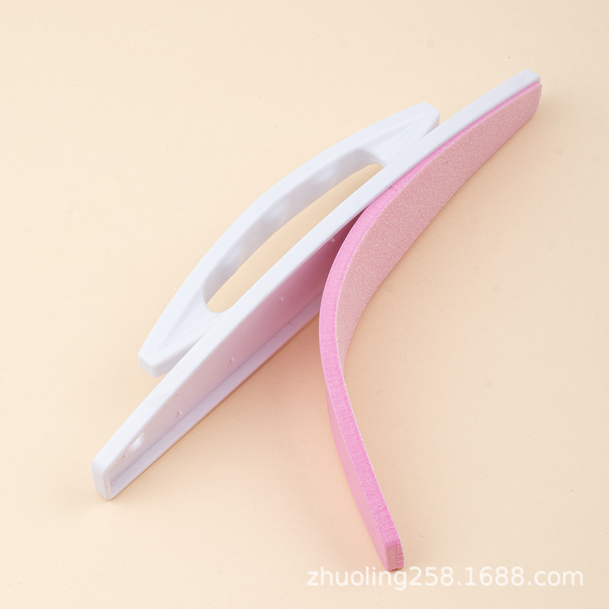 Con mango reemplazable esponja archivo conjunto de 10 piezas medio mes de Arte de uñas tira de arena herramienta negro alto elástico no caer arena manicura