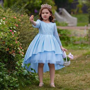 2024���R�d�羳��ͯ�Y���L���ٽz����ȹ�Y����β��kids dress�rƤ