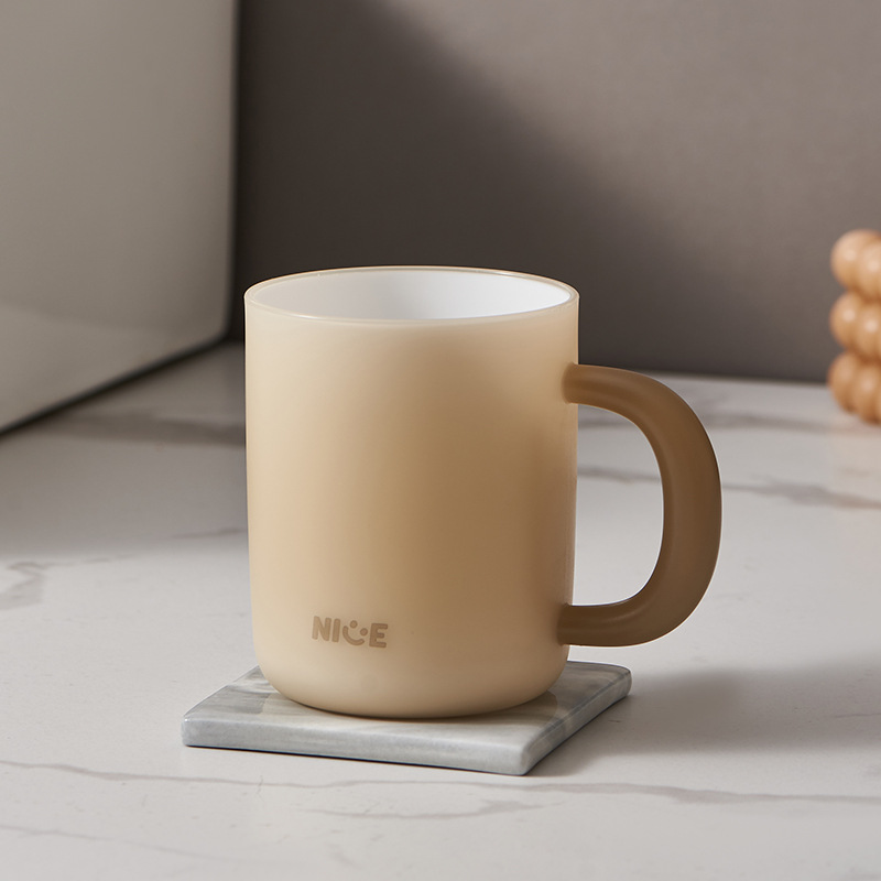 Tandborstkopp med färggradient för par i livsmedelsgodkänd plast_voghion.com