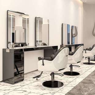 J8 Hair Salon Mirror Internet Celebrity Hair Salon Mirror Integrated Perm Area Cabinet Perm and Dyeing Table Mirror Dyeing Mirror Hair Salon G3