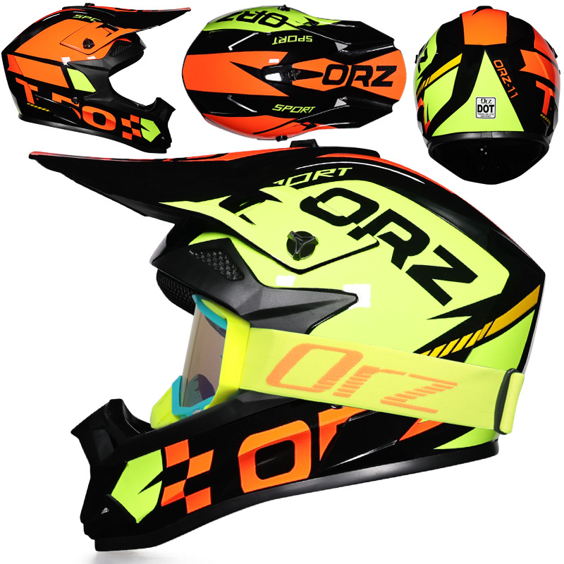 Nuevo casco de ciclismo Off-Road Orz, casco de rally para hombres y mujeres, casco todoterreno transpirable de carreras ADV de talla grande
