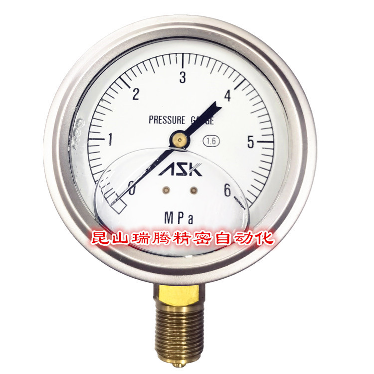 OPG-AT-G3/8-75x6MPa ASK甘油压力表ASK压力计