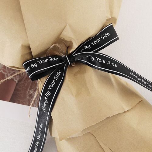 English letter ribbon flower packaging satin ribbon ribbon bouquet gift packaging bow tie cake ribbon